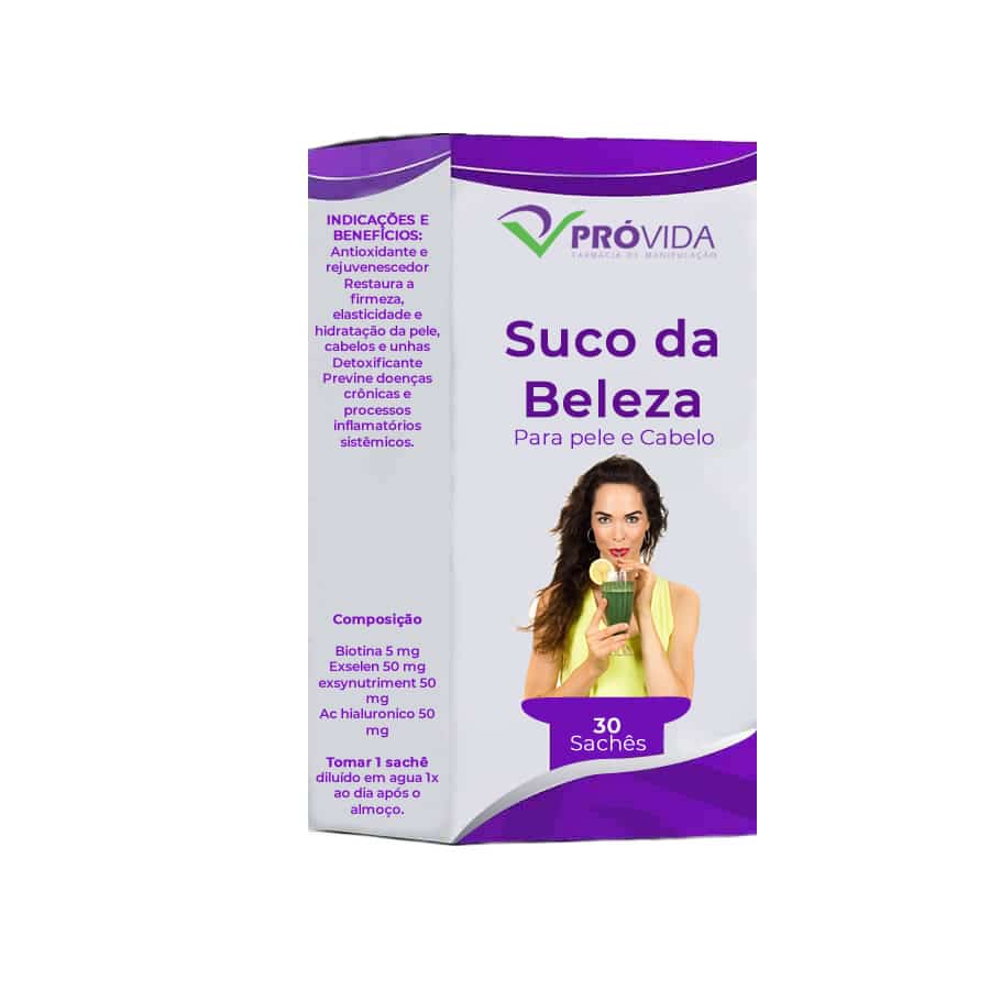 Suco da beleza ( suco para pele e cabelo)  30 sachês